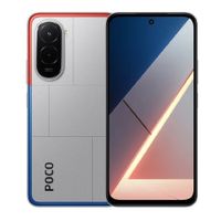 Xiaomi Poco M7 4G 128GB, 6GB RAM, cámaras dorsales de 50MP + 0.08MP y frontal de 8MP, plateado